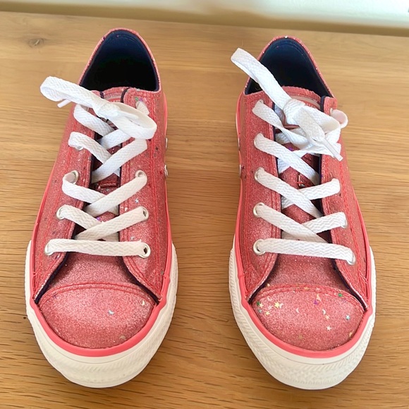 Converse CTAS Galaxy Glimmer Ox Mod Pink Shoe Sz 3 - Picture 2 of 5
